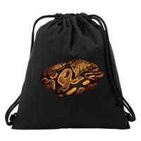 Snake Ball Python Tee Drawstring Bag