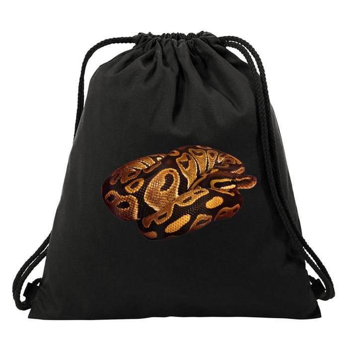 Snake Ball Python Tee Drawstring Bag