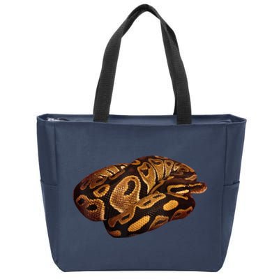 Snake Ball Python Tee Zip Tote Bag