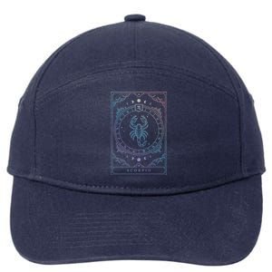 Scorpio Birthday Present Zodiac Sign Gift 7-Panel Snapback Hat