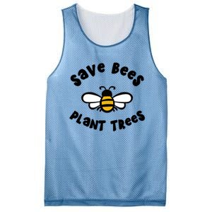 Save Bees Plant Trees Beekeeper Honey Conservation Earth Gift Mesh Reversible Basketball Jersey Tank