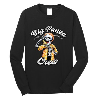 Skeleton Big Panza Crew Chingon Long Sleeve Shirt