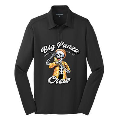 Skeleton Big Panza Crew Chingon Silk Touch Performance Long Sleeve Polo