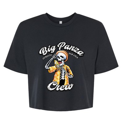 Skeleton Big Panza Crew Chingon Bella+Canvas Jersey Crop Tee