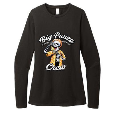 Skeleton Big Panza Crew Chingon Womens CVC Long Sleeve Shirt