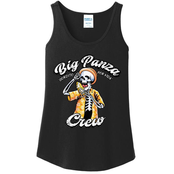 Skeleton Big Panza Crew Chingon Ladies Essential Tank