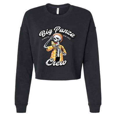 Skeleton Big Panza Crew Chingon Cropped Pullover Crew