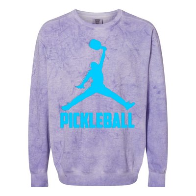 Sky Blue Pickleball Sports Logo Colorblast Crewneck Sweatshirt