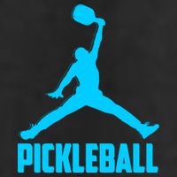 Sky Blue Pickleball Sports Logo Garment-Dyed Heavyweight T-Shirt