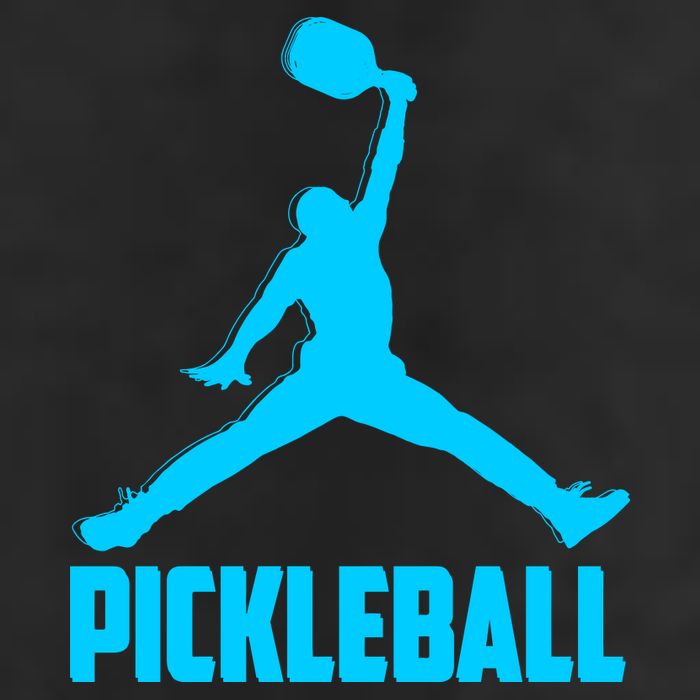 Sky Blue Pickleball Sports Logo Garment-Dyed Heavyweight T-Shirt