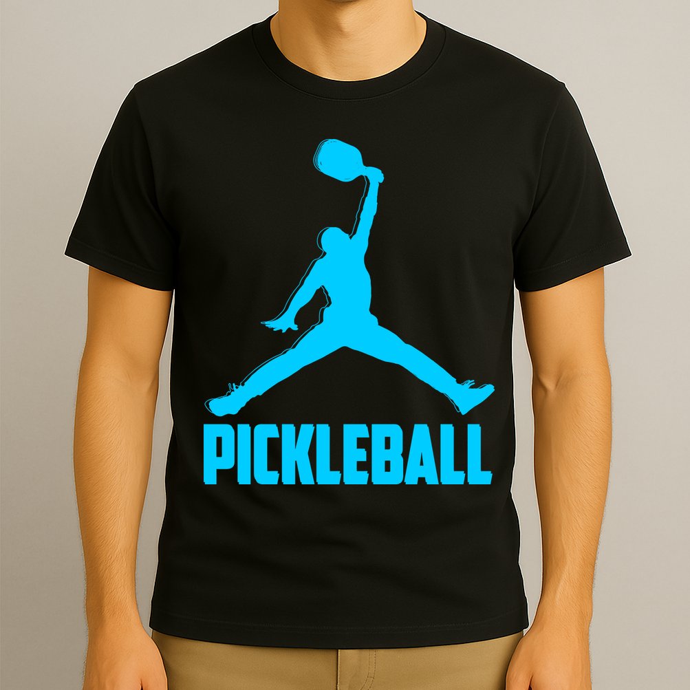 Sky Blue Pickleball Sports Logo T-Shirt