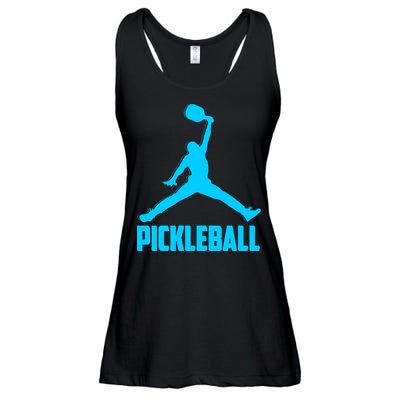 Sky Blue Pickleball Sports Logo Ladies Essential Flowy Tank