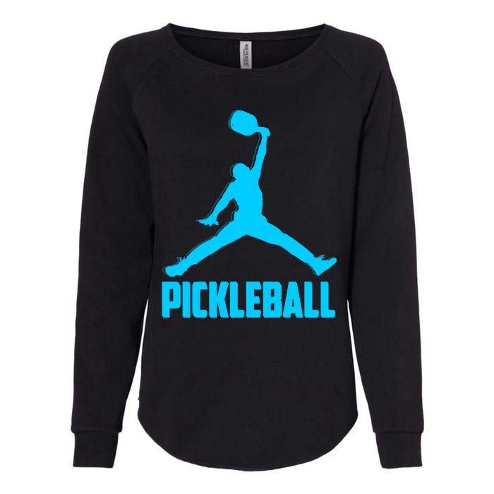 Sky Blue Pickleball Sports Logo Womens California Wash Sweatshirt