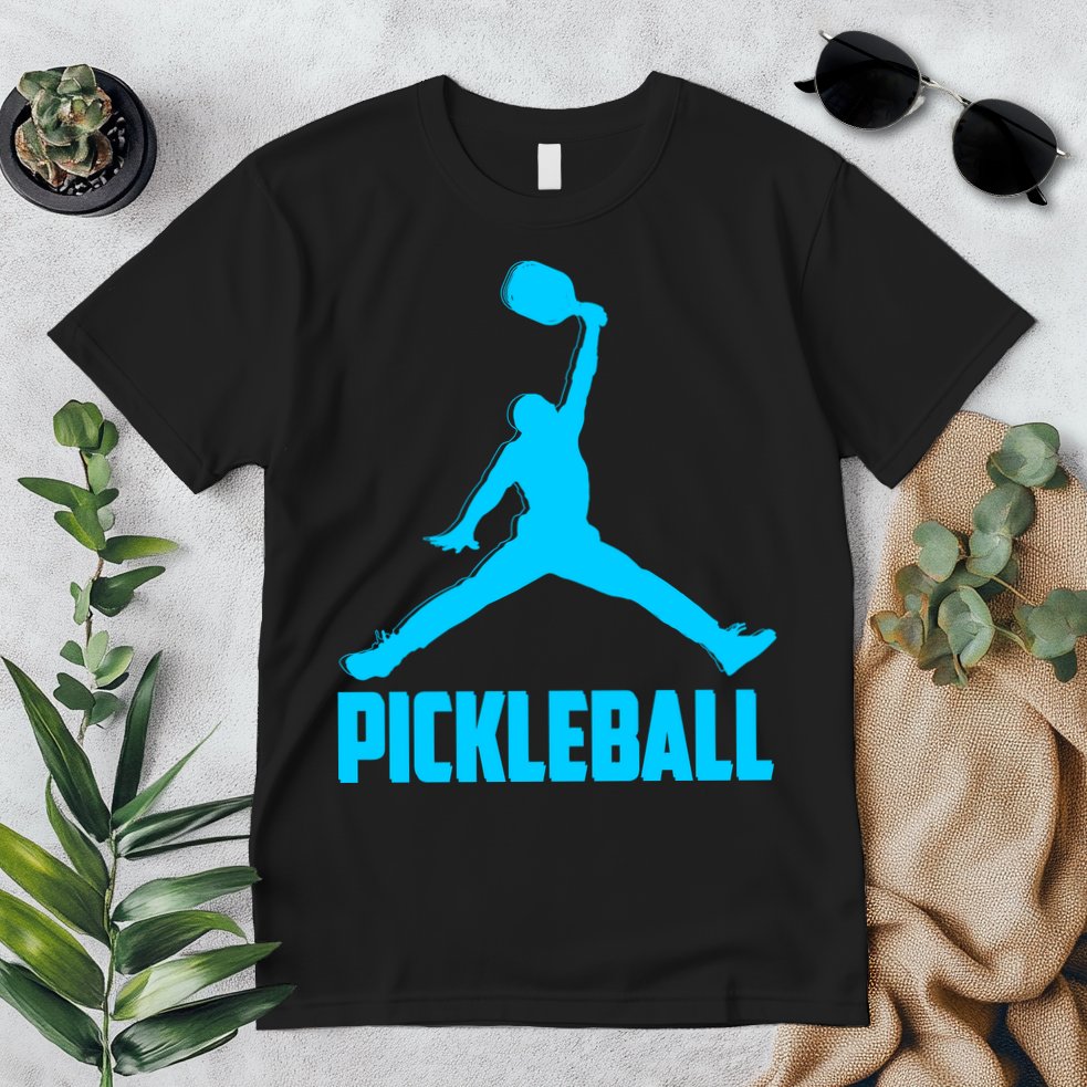Sky Blue Pickleball Sports Logo Premium T-Shirt