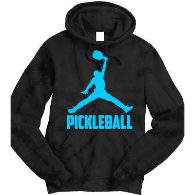 Sky Blue Pickleball Sports Logo Tie Dye Hoodie