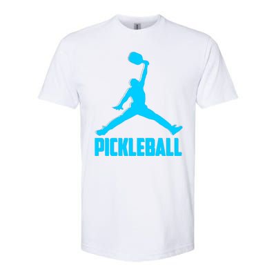 Sky Blue Pickleball Sports Logo Softstyle® CVC T-Shirt