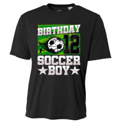 Soccer Birthday Party 12th Birthday 12 Years Old Cooling Performance Crew T-Shirt