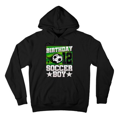 Soccer Birthday Party 12th Birthday 12 Years Old Hoodie