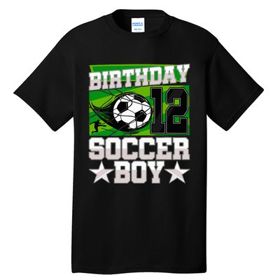 Soccer Birthday Party 12th Birthday 12 Years Old Tall T-Shirt