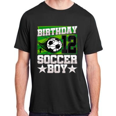 Soccer Birthday Party 12th Birthday 12 Years Old Adult ChromaSoft Performance T-Shirt