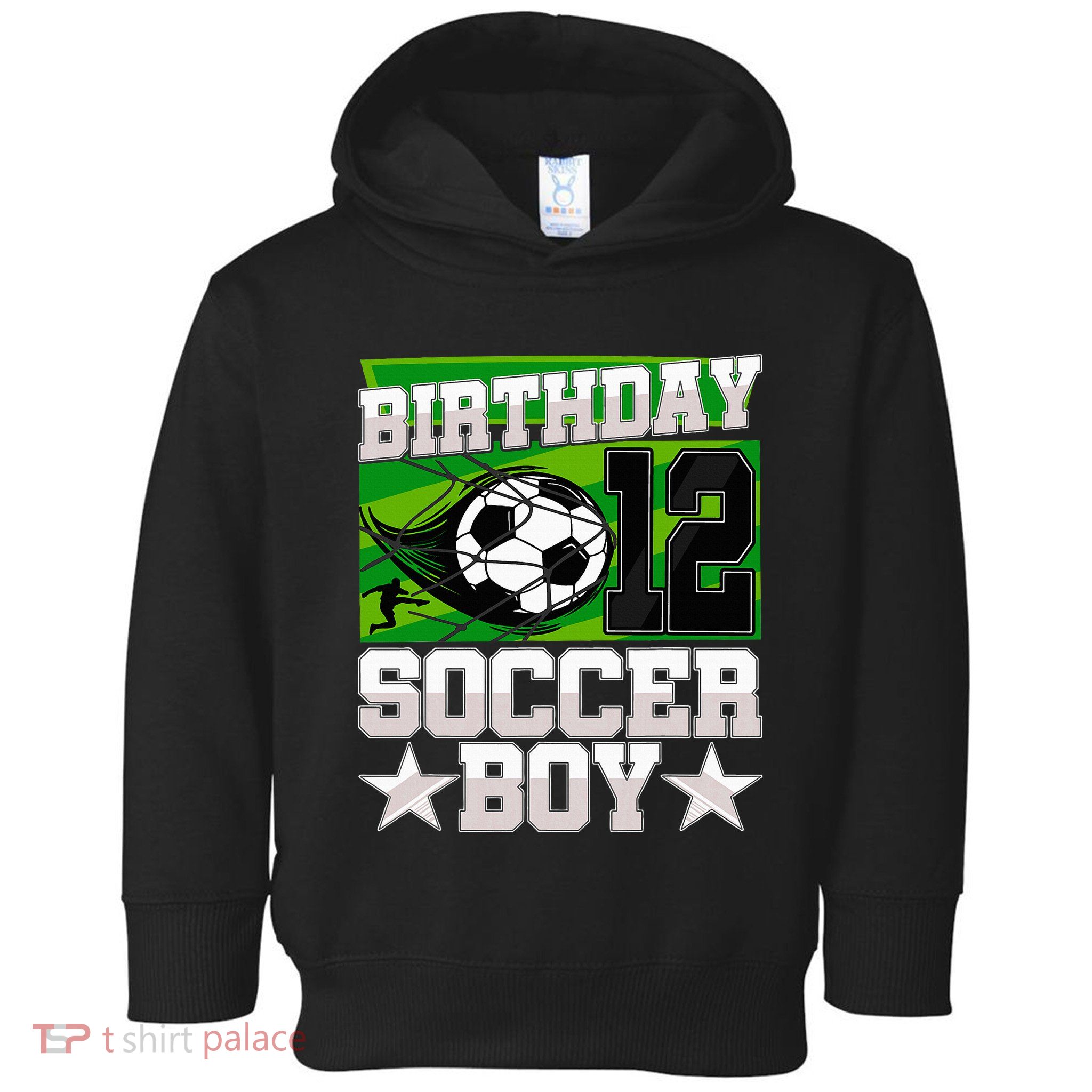 Soccer Birthday Party 12th Birthday 12 Years Old Toddler Hoodie