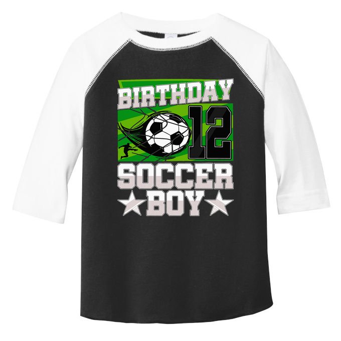 Soccer Birthday Party 12th Birthday 12 Years Old Toddler Fine Jersey T-Shirt