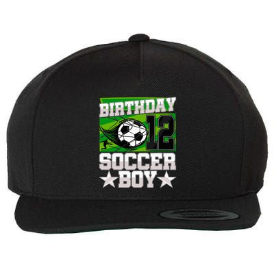 Soccer Birthday Party 12th Birthday 12 Years Old Wool Snapback Cap