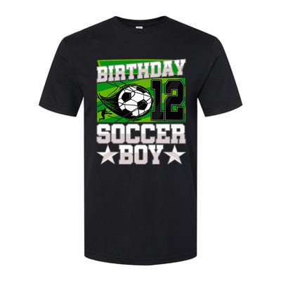 Soccer Birthday Party 12th Birthday 12 Years Old Softstyle CVC T-Shirt