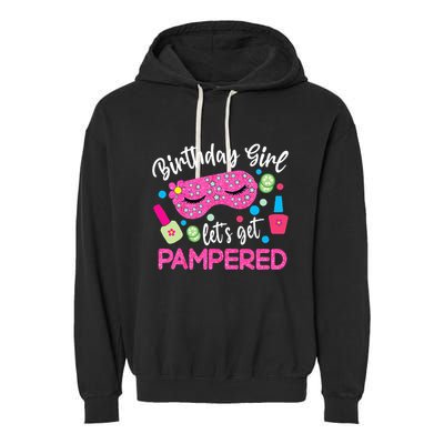 Spa Birthday Party Supplies For Girl Lets Get Pampered Garment-Dyed Fleece Hoodie