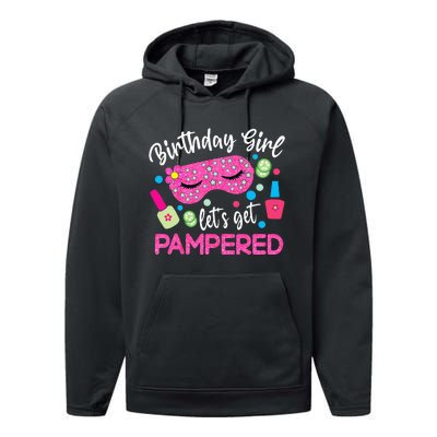 Spa Birthday Party Supplies For Girl Lets Get Pampered Performance Fleece Hoodie