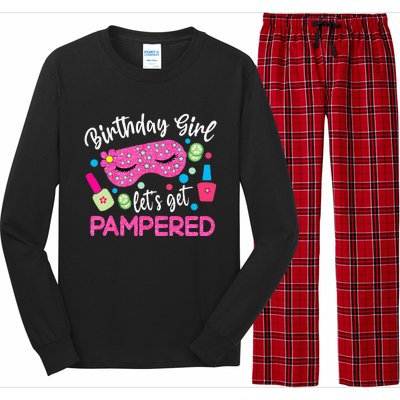 Spa Birthday Party Supplies For Girl Lets Get Pampered Long Sleeve Pajama Set