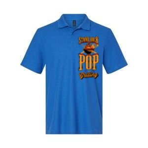 Stand Back Pop Is Grilling Grill Flame Master Bbq Gift Softstyle Adult Sport Polo