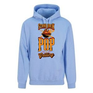 Stand Back Pop Is Grilling Grill Flame Master Bbq Gift Unisex Surf Hoodie