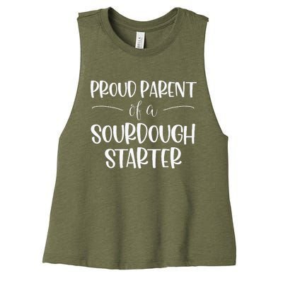 Sourdough Baker Proud Parent Of A Sourdough Starter Women's Racerback Cropped Tank