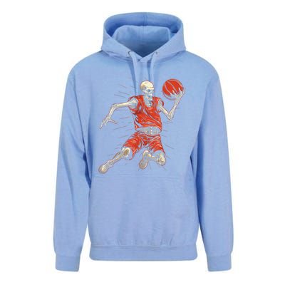 Spooky Basketball Player Skeleton Halloween Unisex Surf Hoodie