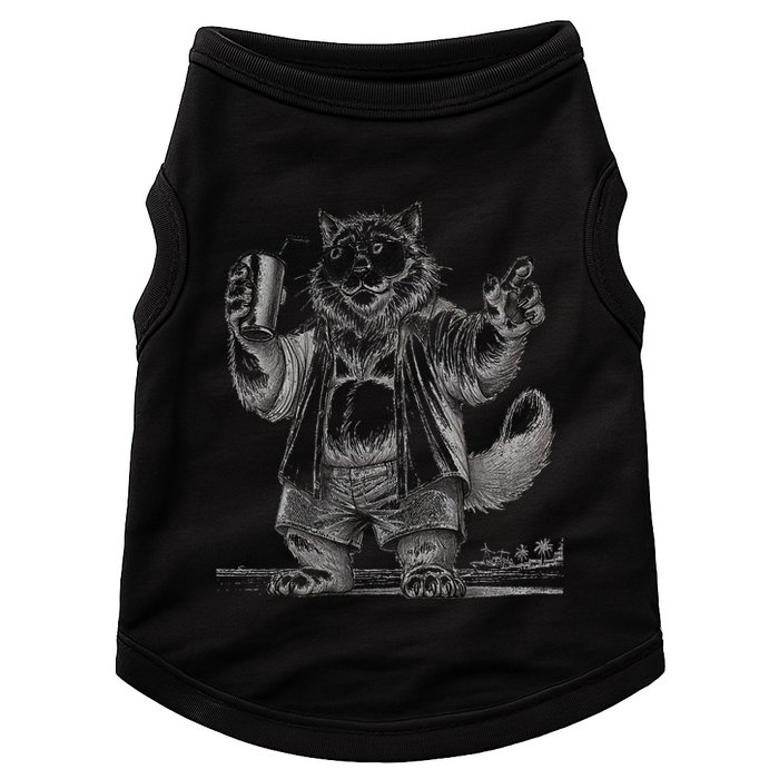 Spring Break Party King – Cool Cat Vibes Doggie Tank
