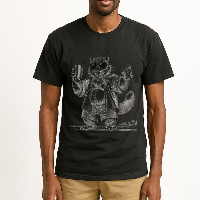 Spring Break Party King – Cool Cat Vibes Tall T-Shirt