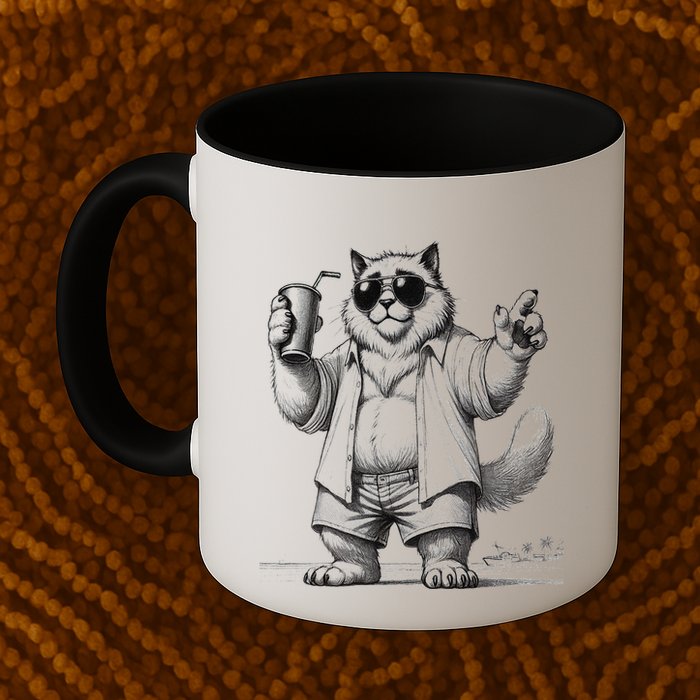 Spring Break Party King – Cool Cat Vibes Mug