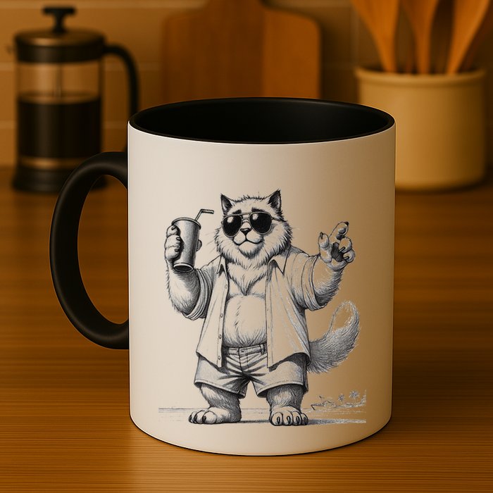Spring Break Party King – Cool Cat Vibes Mug