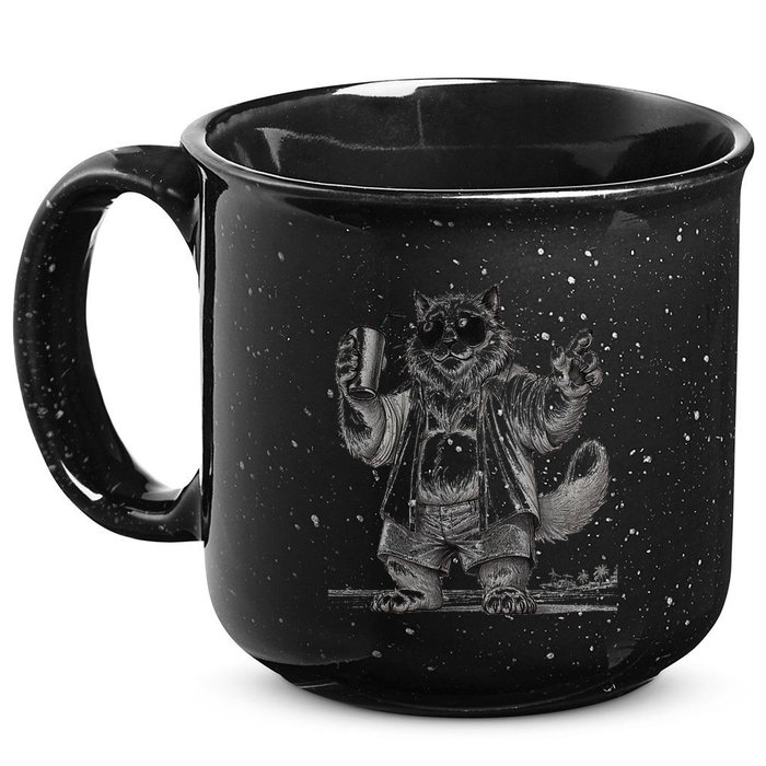 Spring Break Party King – Cool Cat Vibes 15oz Campfire Ceramic Mug