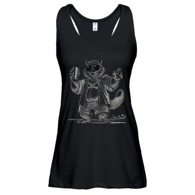 Spring Break Party King – Cool Cat Vibes Ladies Essential Flowy Tank