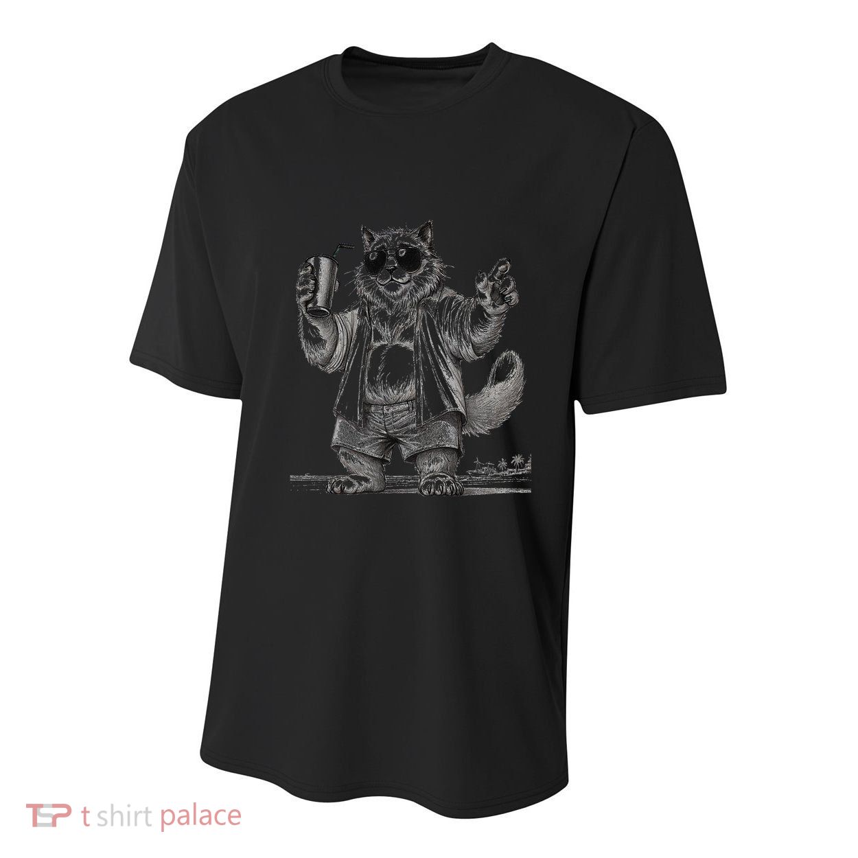 Spring Break Party King – Cool Cat Vibes Youth Performance Sprint T-Shirt