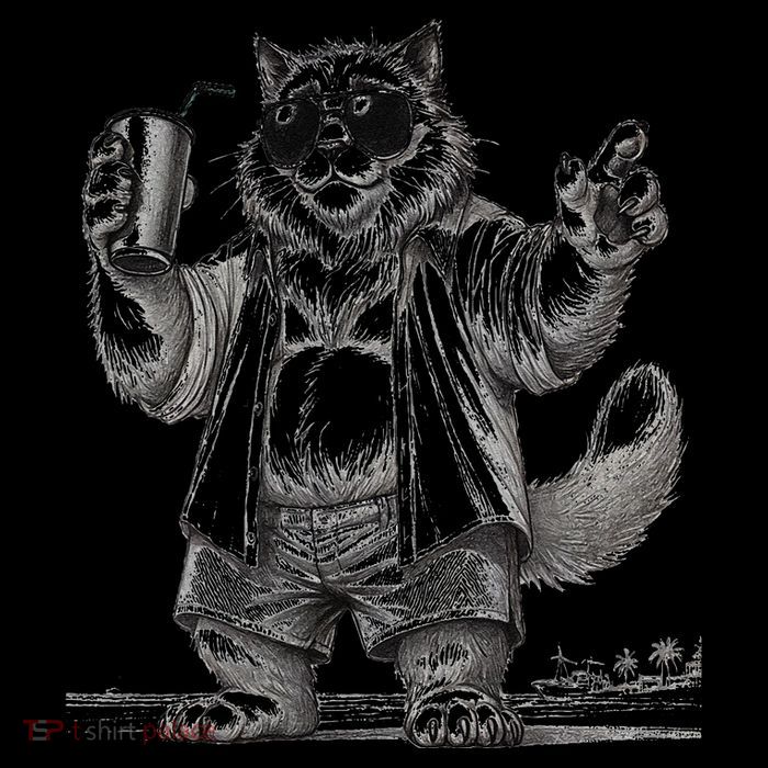 Spring Break Party King – Cool Cat Vibes PosiCharge Competitor Tank