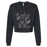 Spring Break Party King – Cool Cat Vibes Cropped Pullover Crew