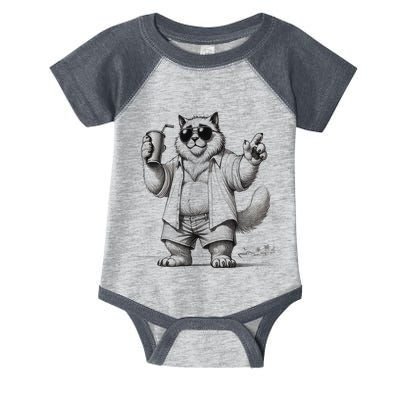 Spring Break Party King – Cool Cat Vibes Infant Baby Jersey Bodysuit