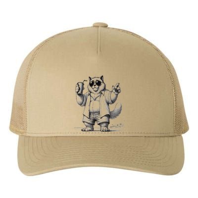 Spring Break Party King – Cool Cat Vibes Yupoong Adult 5-Panel Trucker Hat