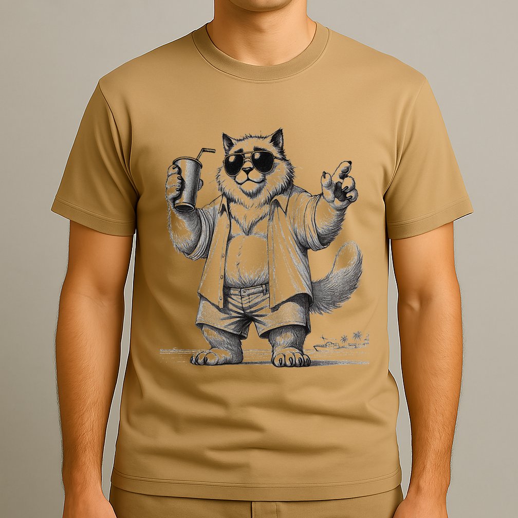 Spring Break Party King – Cool Cat Vibes T-Shirt