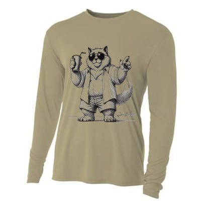 Spring Break Party King – Cool Cat Vibes Cooling Performance Long Sleeve Crew