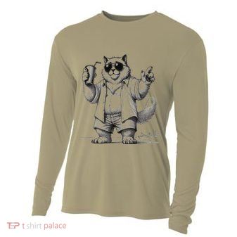 Spring Break Party King – Cool Cat Vibes Cooling Performance Long Sleeve Crew