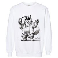 Spring Break Party King – Cool Cat Vibes Garment-Dyed Sweatshirt